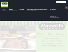 Tablet Screenshot of maxwells-market.com